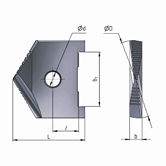 Пластина к перовому сверлу 30 мм по мет. 2000-1212 Sekira - фото 2