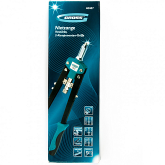 Заклепочник двуручный 420 мм, , для заклепок 2,4-3,2-4,0-4,8 Gross - фото 2