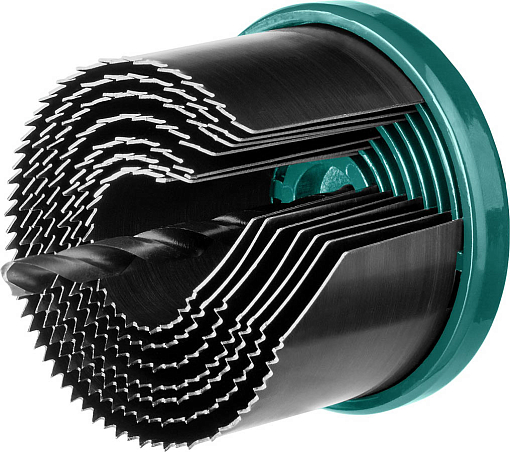 Фото 0 товара Пила наборная по дереву 29580-H7-42KRAFTOOL 25-32-38-45-50-56-62мм, 7шт., сегментная