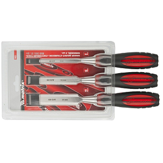 Набор долот-стамесок плоских "Тигровый глаз", 3 шт, 8-16-22 мм Matrix - фото 1