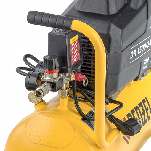 Фото 9 товара Компрессор воздушный DK1500/24, Х-PRO 1,5 кВт, 230 л/мин, 24 л Denzel