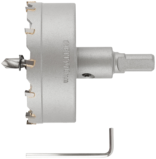 Фото 1 товара Коронка кольцевая с карбидными вставками Профи (для отверстий в нержавеющей стали) 70 мм