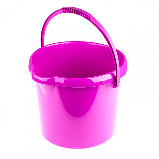 Фото 3 товара Ведро пластмассовое круглое 12 л, фиолетовое Elfe