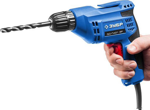 Фото 3 товара ЗУБР 420 Вт, дрель безударная реверсивная ЗД-П421 ЭР Профессионал