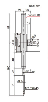 Индикатор ИЧЦ 25.4мм/1.0", 0.001мм/ 0.00005", INSIZE - фото 2