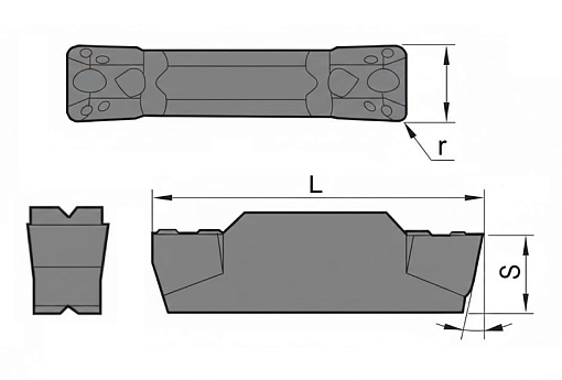 Фото 1 товара QCMB2502-CT-6R-HS7125 пластина твердосплавная Hadsto