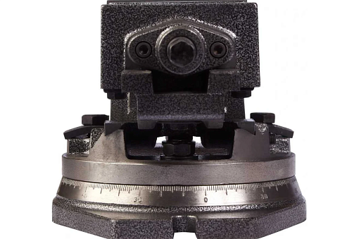 Фото 2 товара Тиски станочные 100мм глобусные 2-х осевые поворотные QHK100 STV