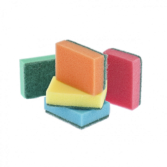 Губки для посуды Optima, 96 х 64 х 27 мм, 5 шт, Россия Elfe - фото 1