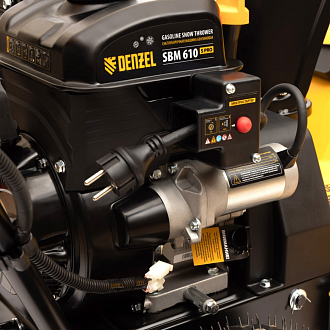 Бензиновая снегоуборочная машина SBM 610S PRO, 212 cc, электростартер, фара, обогрев Denzel - фото 6