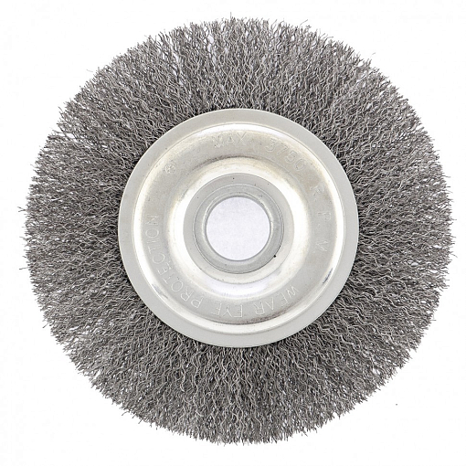 Фото 0 товара Щетка для УШМ, 150 мм, посадка 22,2 мм, плоская, витая проволока Сибртех