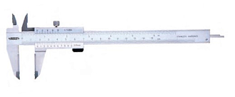 Штангенциркуль Шц I-150 (0.05мм/1/128") с твердосплавными губками (40мм), INSIZE - фото 1