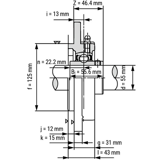 Фото 2 товара Подшипниковый узел UCFC211 TECHNIX