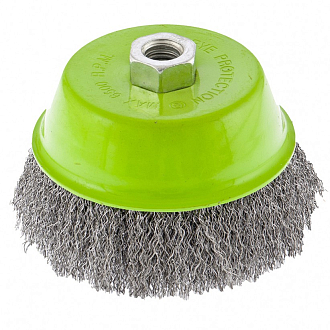 Щетка для УШМ, 125 мм, М14, "чашка", витая проволока Сибртех - фото 1