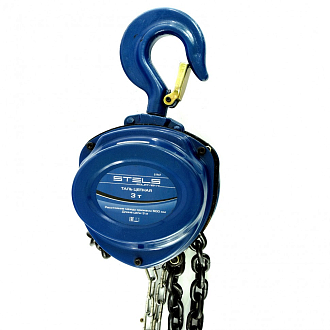 Таль цепная, 3 т, h подъема 3 м, расстояние между крюками 500 мм Stels - фото 2