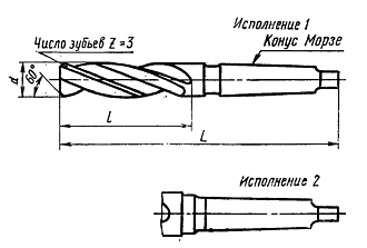 Зенкер 10,75х94х175 к/х КМ1 h8 Тип1 для скв.отв. Sekira - фото 3