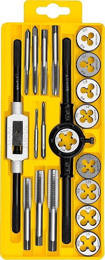 Фото 0 товара Набор метчиков и плашек MaxCut STAYER 20 предметов, легированная сталь, 28012-H20