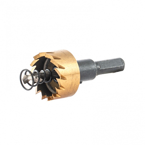 Фото 1 товара Коронка по металлу HSS, 25 мм, нитридтитановое покрытие Denzel