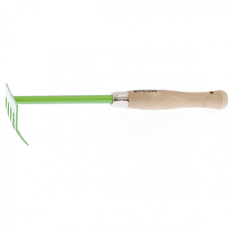 Грабли 5 - зубые, 90 х 330 мм, стальные, деревянная рукоятка, Classic, Palisad - фото 1