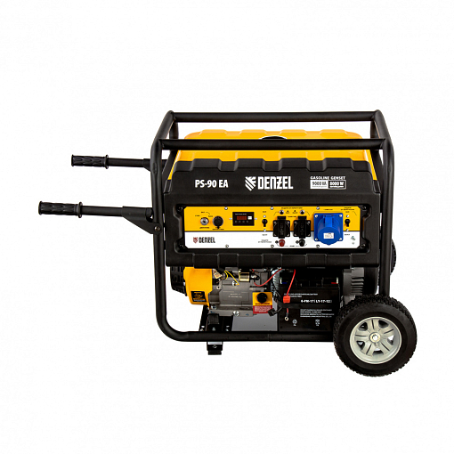 Фото 1 товара Генератор бенз. PS 90 EA, 9.0 кВт, 230В, 25 л, коннектор автоматики, электростартер Denzel