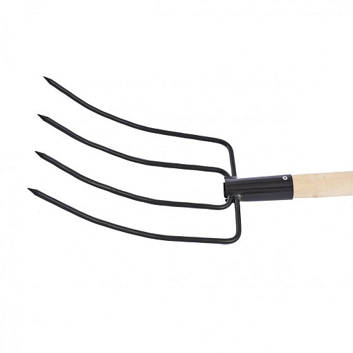 Фото 0 товара Вилы 4-х рогие, сенные, 210 х 310 х 1400 мм, деревянный черенок, Россия Сибртех