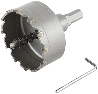 Коронка кольцевая с карбидными вставками Профи (для отверстий в нержавеющей стали) 60 мм - фото 1