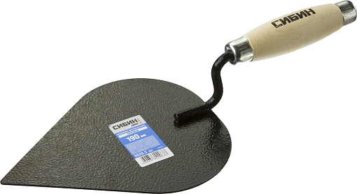 Фото 2 товара Кельма штукатура СИБИН 190х135 мм, деревянная ручка,0820-3_z01