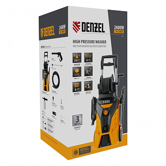 Моечная машина высокого давления R-210iD, 2600 Вт, 210 бар, 8.0 л/мин, асинхронный двигатель, барабан Denzel - фото 9