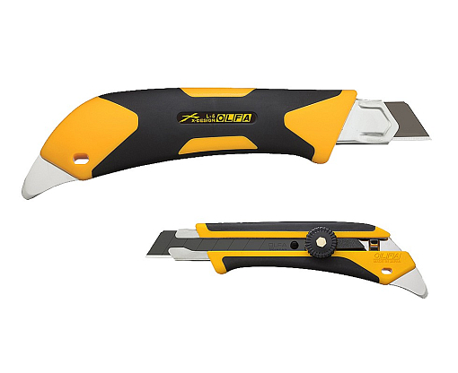 Фото 4 товара OLFA 18 мм, сегментированное лезвие, трещоточный фиксатор, Нож OL-L-5