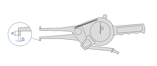 Фото 1 товара Кронциркуль для внутренних измерений 35-55 мм, INSIZE