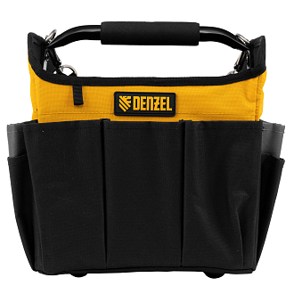 Переноска для инструмента, 260х240х300 мм, 22 кармана, наплечный ремень Denzel - фото 2
