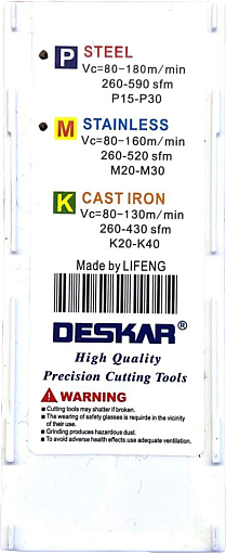 Фото 5 товара 16IR EL 1.0 LDA пластина для отрезки и точения канавок Deskar