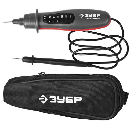 Фото 0 товара Тестер напряжения L+N, 6-400В, серия «МАСТЕР», Зубр 45250