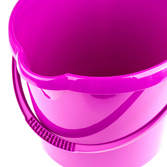 Ведро пластмассовое круглое 12 л, фиолетовое Elfe - фото 3