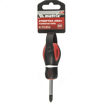 Отвертка "Era", PH2 х 38 мм, CrV, трехкомп. рукоятка Matrix - фото 4