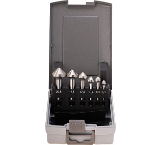 Набор зенковок 90° 6,3-20,5мм (6шт) HSS-G RUKO арт.102152 - фото 2