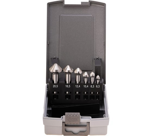 Фото 1 товара Набор зенковок 90° 6,3-20,5мм (6шт) HSS-G RUKO арт.102152