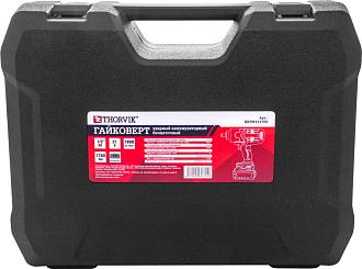 Гайковерт ударный аккумуляторный бесщёточный 1/2"DR, 21В, 1700 Нм, THORVIK - фото 6
