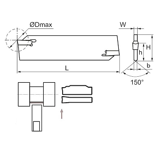 Лезвие отрезное QEES32N Sant - фото 2