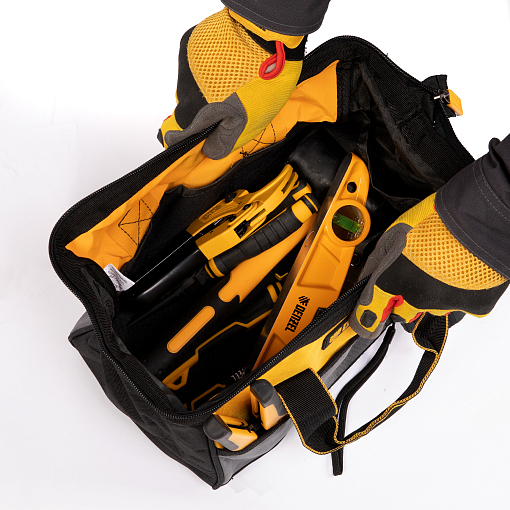 Фото 9 товара Сумка для инструмента, 305х190х195 мм, 14 карманов Denzel