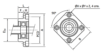 Опора ШВП FF20 TECHNIX - фото 2