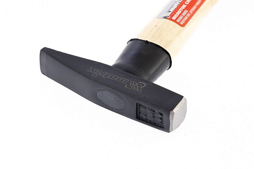 Фото 1 товара Молоток слесарный, 100 г, квадратный боек, деревянная рукоятка Matrix