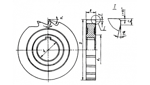 Фото 1 товара Фреза дисковая пазовая 50х6 затылованная