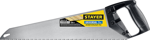 Фото 0 товара Ножовка универсальная (пила) Universal STAYER 7 TPI, 450 мм, 15050-45_z03
