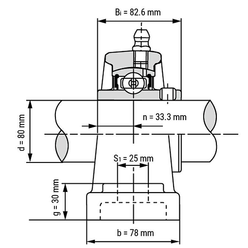 Фото 2 товара Подшипниковый узел UCP216 TECHNIX
