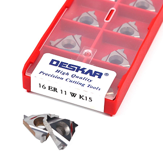 16ER 11 W K15 резьбовая пластина Deskar - фото 5