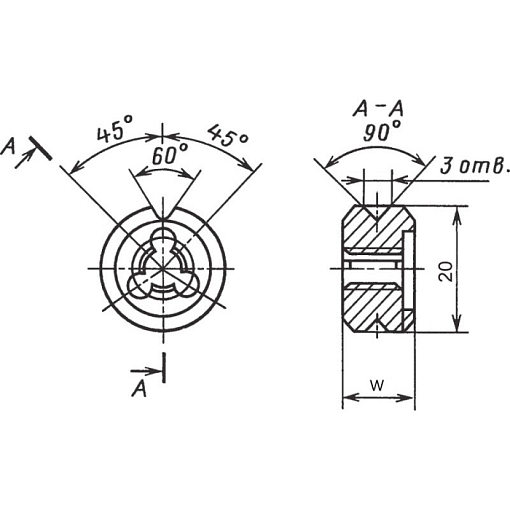 Фото 0 товара Плашка М 3,0х0,5 HSS-E (Р6М5К5) Qtool