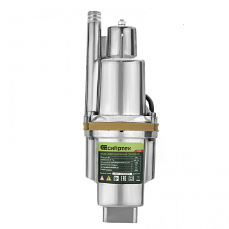 Вибр. насос СВН300-15, верх. забор, 300 Вт, напор 75 м, 1200 л/ч, кабель 15 м Сибртех - фото 3