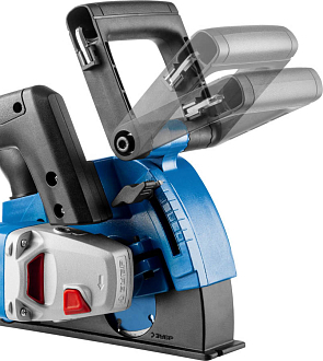 Штроборез электрический ЗШ-П30-1400 ПСТК Профессионал ЗУБР 1400 Вт, 8800 об/мин, 0-30 мм, кейс - фото 7