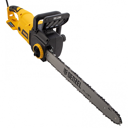 Фото 1 товара Пила цепная электрическая EDS-2200, 2.2 кВт,продольная, шина 45 см, шаг 3/8, паз 1.3 мм, 62 звена Denzel