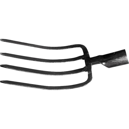 Фото 0 товара Вилы 4-х рогие, огородные, 175 х 235 мм, кованые, без черенка Сибртех